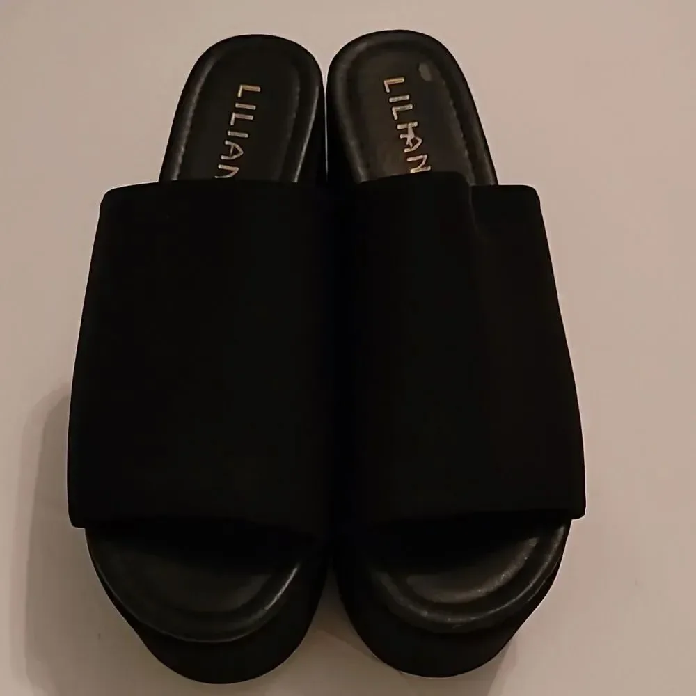 LILIANA PLATFORM WEDGE OPEN TOE SLIP-ON WOMEN
